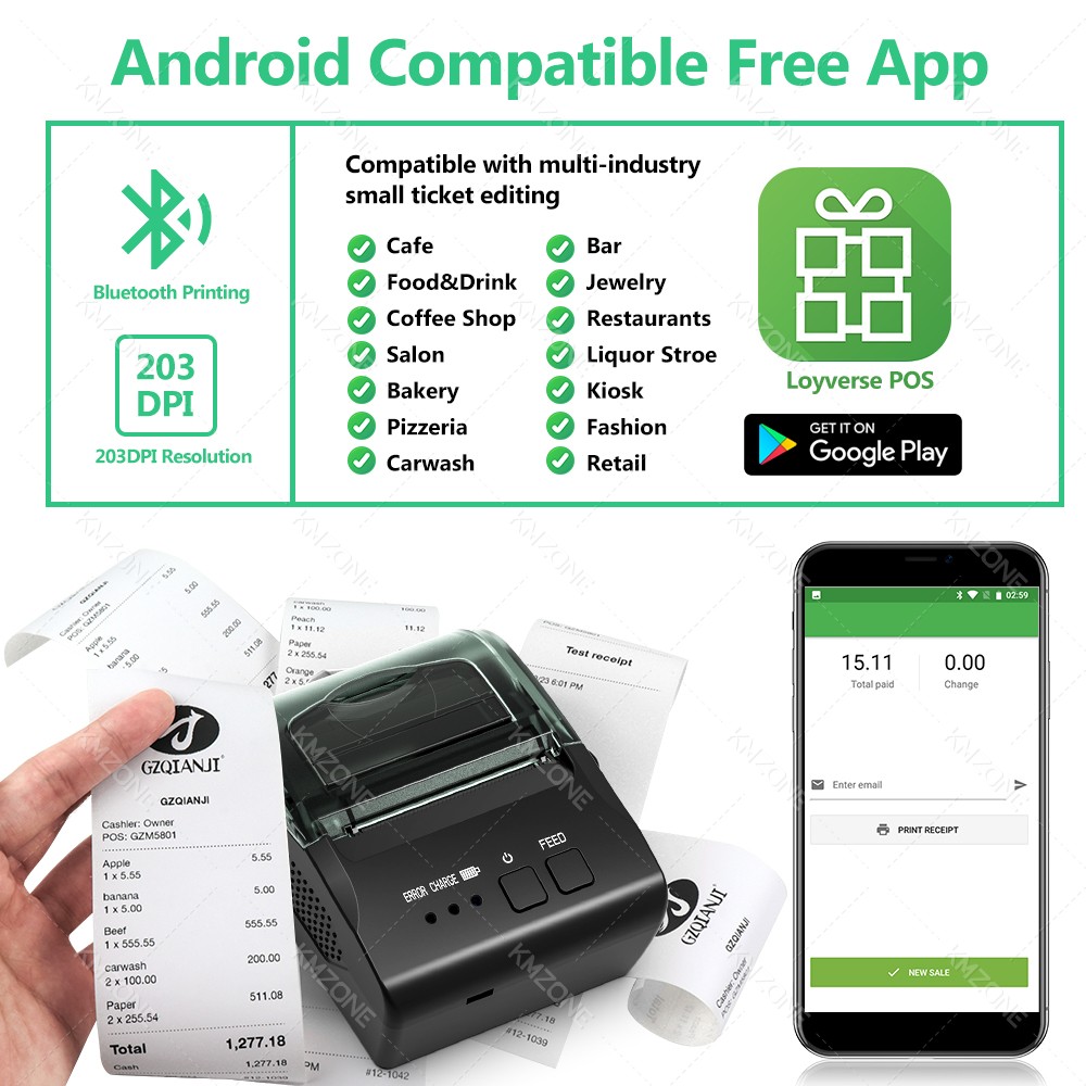 POS Receipt Mobile Mini Printe - Commercial Book Printing Machines review and price