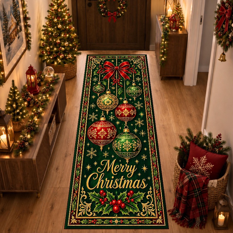 Xmas Bauble Print Runner Rug P - Commercial Fabric Printing Machine review and price