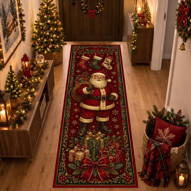 Santa Gift Print Runner Rug Pr - Commercial Fabric Printing Machine review and price